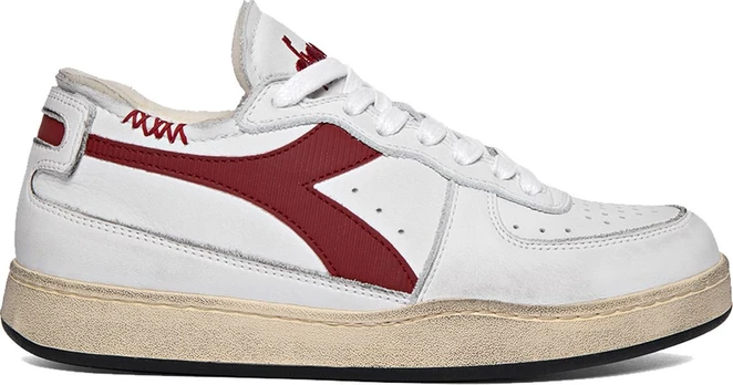 DIADORA Mi Basket Row Cut White/Garnet - 38