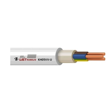 Kabelis Lietkabelis KH05VV-U/NYM, Eca, 3 x 1.5 mm², 50 m
