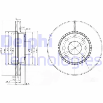 Stabdžių diskas DELPHI BG3790