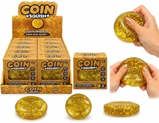 Coin squish antistresinis žaislas slow rising Moneta 8 cm kaina