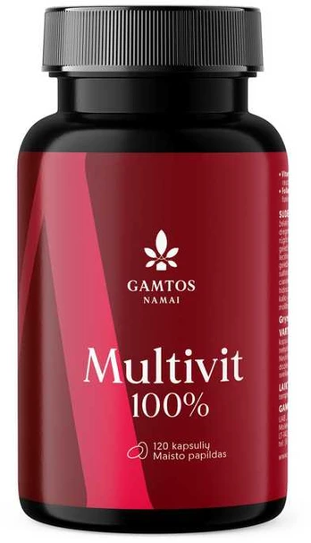 Uab Domus Naturae Multivit 100% N120