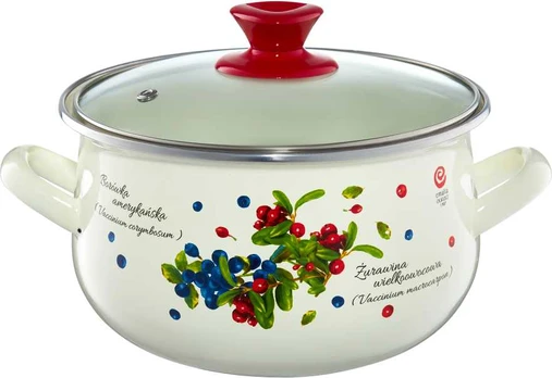 Puodas emaliowany Borówka 4,2 l EMALIA OLKUSZ