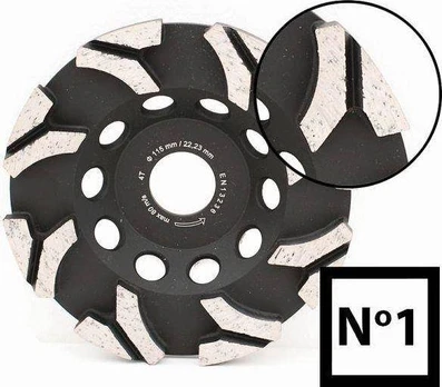Abraboro Puodelis deimantinis diskas 125 x 22 N1 (AB12514001)