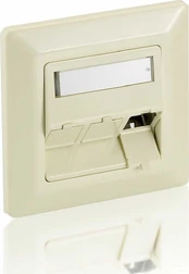 Equip Unterputzdose +Frontplatte 3 Keystone 45° RAL 9010 Polybeutel kaina