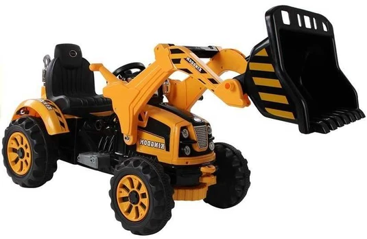 Elektromobilis Traktorius su kaušu, oranžinis