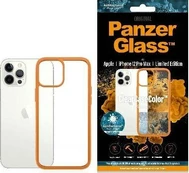 Dėklas PANZERGLASS CLEAR CASE IPHONE 12 PRO MAX ANTIBAKTERIALAS Oranžinis kaina