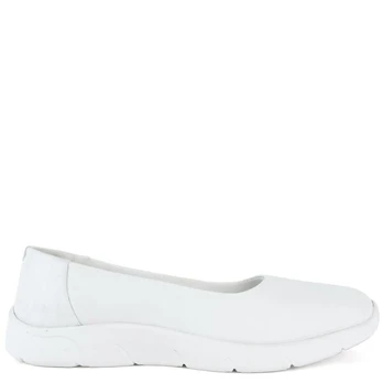 GRUNER SCHUHE Balerinos moterims, Balta, Ballerinas