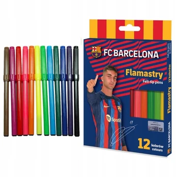 Fc Barcelona flomasteriai, 12 spalvų