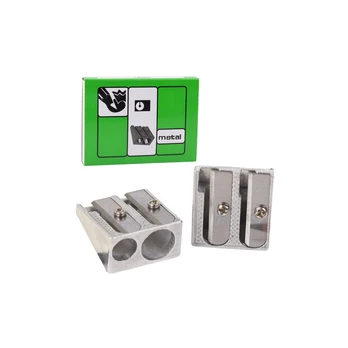 Lean Double Metal Sharpener For Thick and Thin Crayons