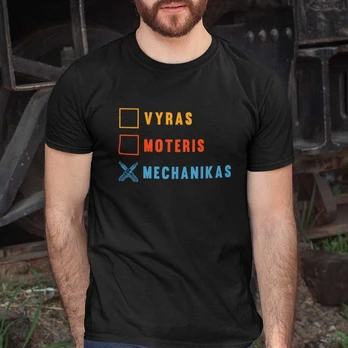 Marškinėliai "Tikras mechanikas"