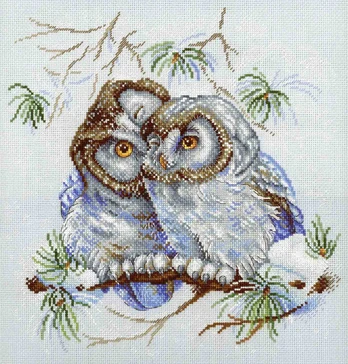 Cross stitch kit "Little Owls" SNV-794