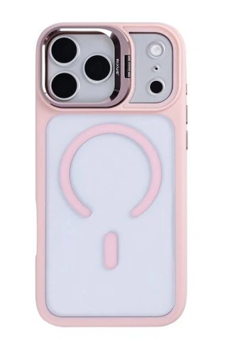 Rixus Classic 03 Case With MagSafe For Apple iPhone 17 Pro Light Pink