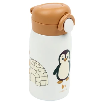 Fabelab Vaikiškas termosas-gertuvė ‘Pingvinas’ 320 ml