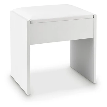 Taburetė prie tualetinio stalo Melly 40x30x43 cm balta