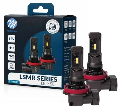 H11 LED lemputės M-Tech LSMR11, 12 V, 2 vnt.