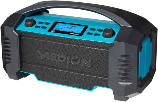 Medion MD 43320 DAB+ Baustellen-Radio blau / juodas