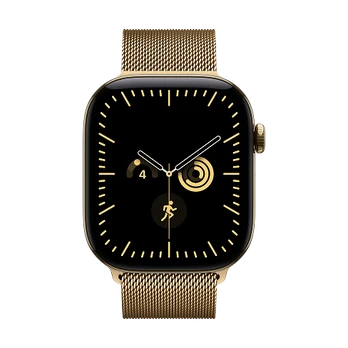 Apple Watch Series 12 GPS+LTE išmanusis laikrodis 46, Gold, Milanese Loop | M/L