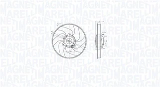Ventiliatorius, radiatoriaus MAGNETI MARELLI 069422871010