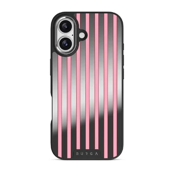Strawberry Jam - iPhone 17 Case, Elite Mirror Dark (MagSafe) / Silver