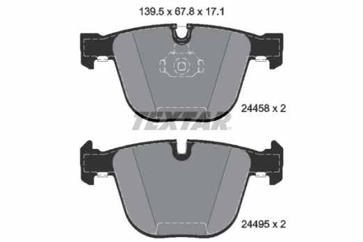 TEXTAR 2445801 Brake pad set