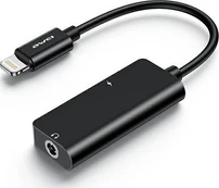 Adapteris USB Awei CL-121 Lightning – 3,5 mm lizdas + Lightning Juodas (AWEI083BLK) kaina