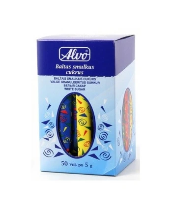 Cukrus ALVO, baltas, 50x5 g