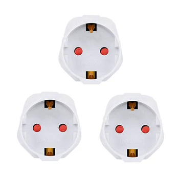 Kelioninis maitinimo adapteris EU → UK, baltas, 3 vnt.