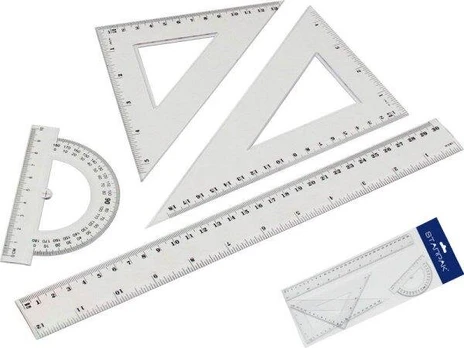 Geometrijos rinkinys 4 elementai 30cm - Starpak