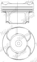 NURAL 87-434600-10 Piston kaina