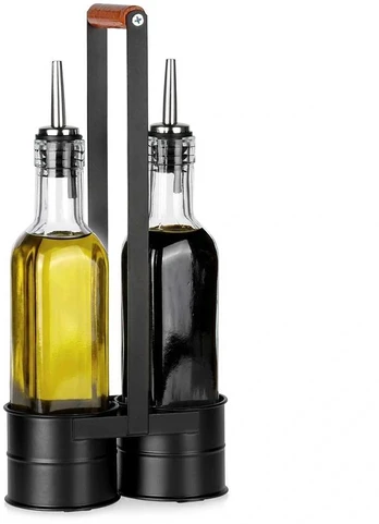 Prieskonių buteliukai ir stovas 250 ml 3 vnt.