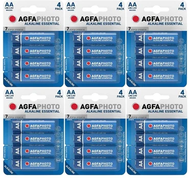Elementai šarminiai AgfaPhoto Essential AA 24vnt