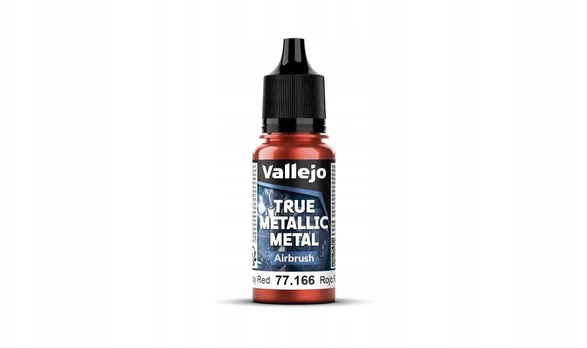 Wittmax Vallejo Vallejo: 77.166 - True Metallic Metal - Airbrush - Ruby Raudona (18 ml)