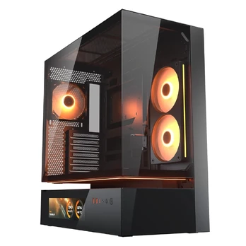 COUGAR Gehäuse Midi-Tower CFV235 Vision, ARGB, Glas, Juodas