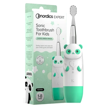 Elektrinis dantų šepetėlis vaikams GREEN PANDA
