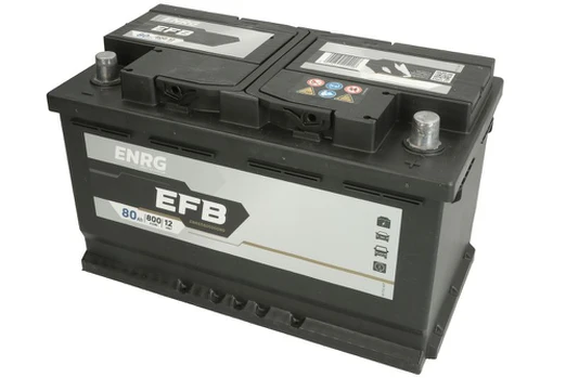 Akumuliatorius ENRG ENRG580500080 12V 80Ah 800A D+