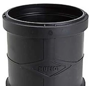 Usorteret Quiet dobbeltmuffe 75mm - 75mm lyddæmpende afløbs dobbeltmuffe