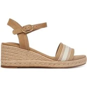 Espadrilės Tommy Hilfiger Mid Wedge Espad Webbing FW0FW09230 Smėlio