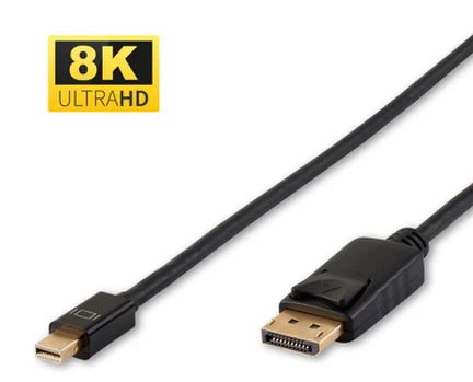 Microconnect DP-MMG-180MBV1.4 „DisplayPort“ kabelis 2 m Mini DisplayPort Juoda