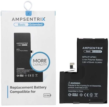 Inne AmpSentrix Basic battery for iPhone 14 Pro Max (high capacity)