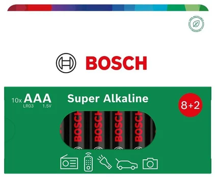 Vega Baterija BOSCH 10SZT AAA SUPER ALKALINE LR03SA10B/00