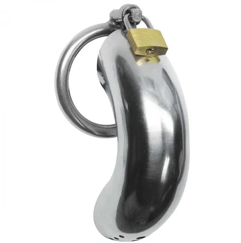Xr Brands Master Series Forged Captor Steel Chastity Device with 3 Adjustable Rings
