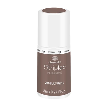 Alessandro STRIPLAC PEEL OR SOAK nagų lakas FLAT WHITE 8 ml