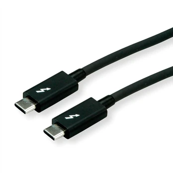 Roline USB-C THUNDERBOLT 3 KABELIS, 40 GBIT, 100W, USB-C: HAN -