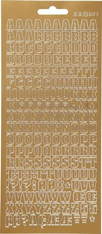 Focus Focus Stickers Gold Letters Design 2