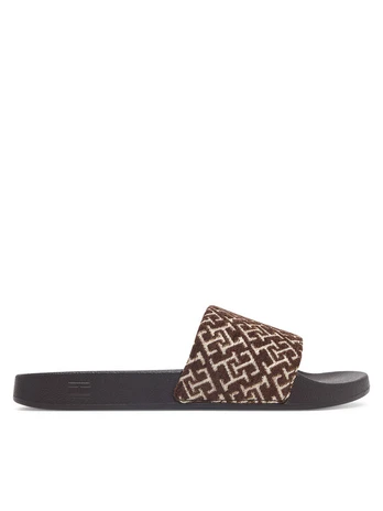 Tommy Hilfiger Šlepetės Th Monogram Pool Slide FW0FW09611 Ruda