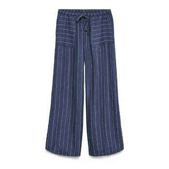 Kelnės moterims, Mėlyna, Odette wide trousers