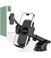 Juodas automobilinis telefono laikiklis "Tech-Protect V3 Windshield & Dashboard"