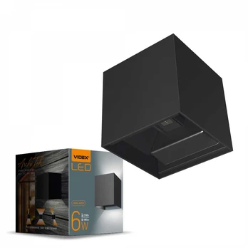Fasado šviestuvas Videx LED 6W, IP54, juodas