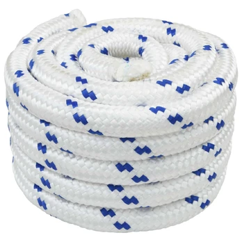 Laivo virvė 6 mm 5 m Balta ir mėlyna