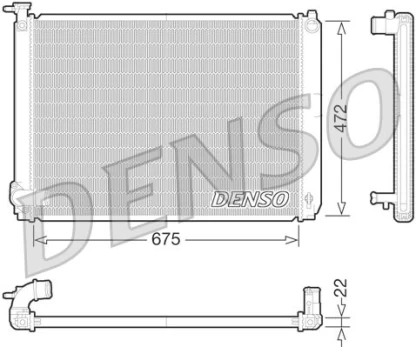 Radiatorius, variklio aušinimas DENSO DRM51010